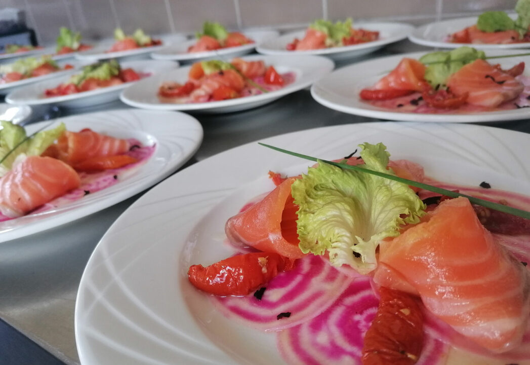 Entrée dressée