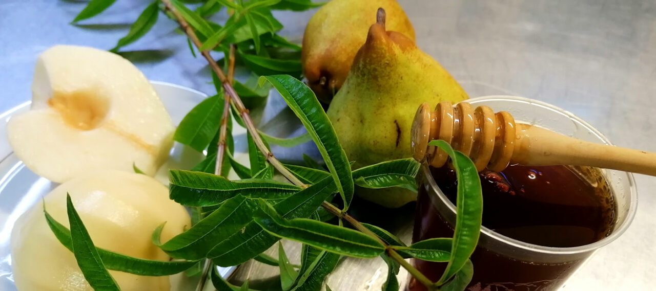 Dessert verveine et poire